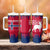 Norway Svalbard Tumbler With Handle with Reindeer Silhouette Forest and Norwegian Flag - Wonder Print Shop