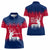 Norway Svalbard Women Polo Shirt with Reindeer Silhouette Forest and Norwegian Flag - Wonder Print Shop
