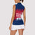 Norway Svalbard Women Sleeveless Polo Shirt with Reindeer Silhouette Forest and Norwegian Flag - Wonder Print Shop