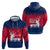 Norway Svalbard Zip Hoodie with Reindeer Silhouette Forest and Norwegian Flag - Wonder Print Shop