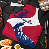 Svalbard Norway Apron with Polar Bear Forest and Norwegian Flag - Wonder Print Shop