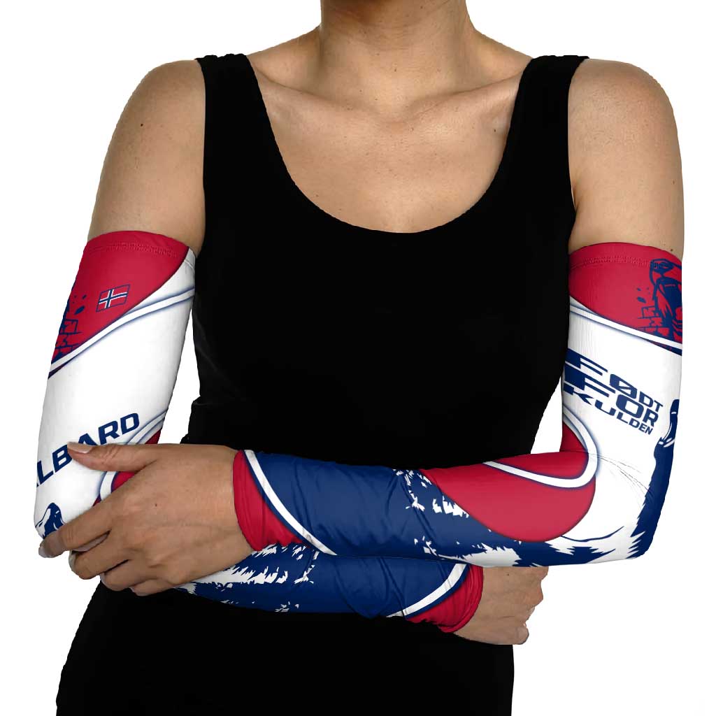 Svalbard Norway Arm Sleeves with Polar Bear Forest and Norwegian Flag - Wonder Print Shop