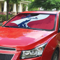 Svalbard Norway Auto Sun Shade with Polar Bear Forest and Norwegian Flag - Wonder Print Shop