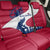 Svalbard Norway Back Car Seat Cover with Polar Bear Forest and Norwegian Flag - Wonder Print Shop