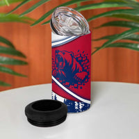 Svalbard Norway 4 in 1 Can Cooler Tumbler with Polar Bear Forest and Norwegian Flag - Wonder Print Shop