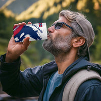Svalbard Norway 4 in 1 Can Cooler Tumbler with Polar Bear Forest and Norwegian Flag - Wonder Print Shop