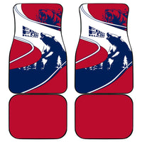 Svalbard Norway Car Mats with Polar Bear Forest and Norwegian Flag - Wonder Print Shop