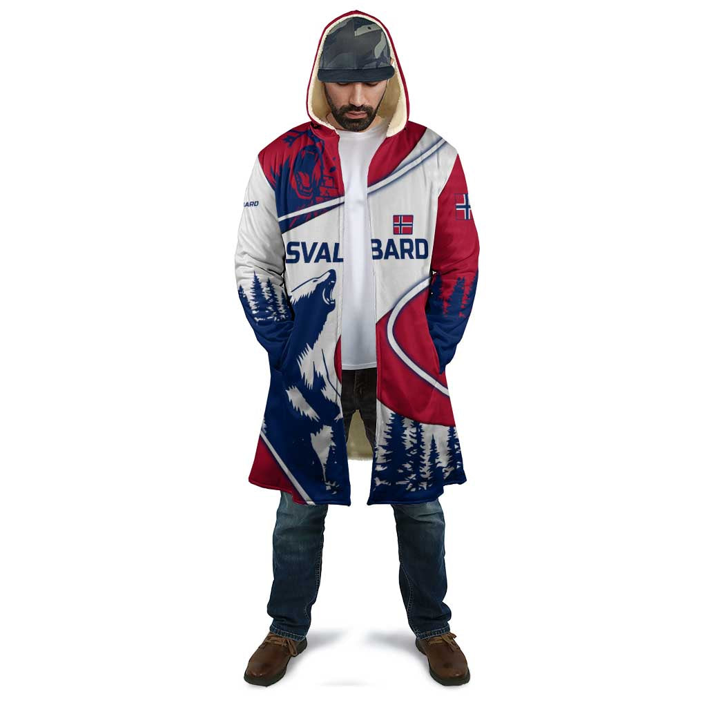 Svalbard Norway Cloak with Polar Bear Forest and Norwegian Flag - Wonder Print Shop
