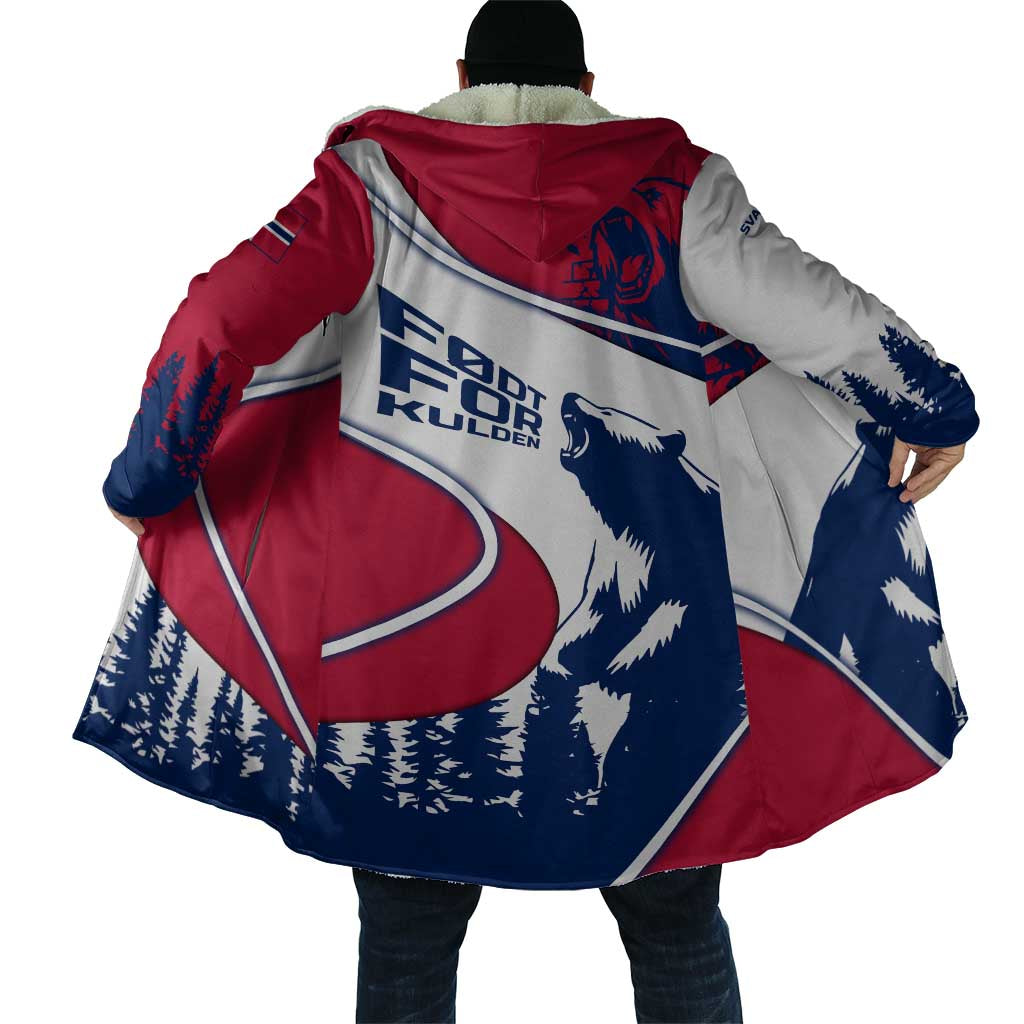 Svalbard Norway Cloak with Polar Bear Forest and Norwegian Flag - Wonder Print Shop