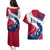 Svalbard Norway Couples Matching Puletasi and Hawaiian Shirt with Polar Bear Forest and Norwegian Flag - Wonder Print Shop