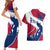 Svalbard Norway Couples Matching Short Sleeve Bodycon Dress and Hawaiian Shirt with Polar Bear Forest and Norwegian Flag - Wonder Print Shop