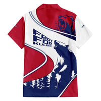 Svalbard Norway Family Matching Long Sleeve Bodycon Dress and Hawaiian Shirt with Polar Bear Forest and Norwegian Flag - Wonder Print Shop