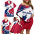 Svalbard Norway Family Matching Off Shoulder Short Dress and Hawaiian Shirt with Polar Bear Forest and Norwegian Flag - Wonder Print Shop