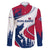 Svalbard Norway Family Matching Puletasi and Hawaiian Shirt with Polar Bear Forest and Norwegian Flag - Wonder Print Shop