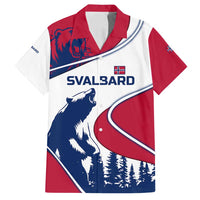 Svalbard Norway Family Matching Tank Maxi Dress and Hawaiian Shirt with Polar Bear Forest and Norwegian Flag - Wonder Print Shop
