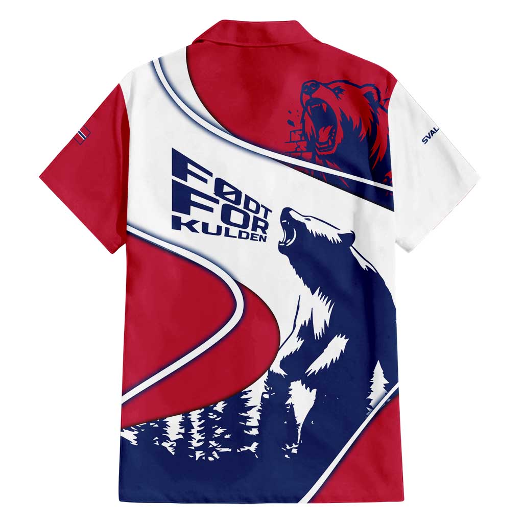 Svalbard Norway Family Matching Tank Maxi Dress and Hawaiian Shirt with Polar Bear Forest and Norwegian Flag - Wonder Print Shop