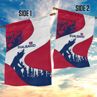Svalbard Norway Garden Flag with Polar Bear Forest and Norwegian Flag - Wonder Print Shop
