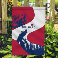 Svalbard Norway Garden Flag with Polar Bear Forest and Norwegian Flag - Wonder Print Shop