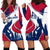 Svalbard Norway Hoodie Dress with Polar Bear Forest and Norwegian Flag - Wonder Print Shop