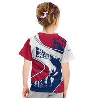 Svalbard Norway Kid T Shirt with Polar Bear Forest and Norwegian Flag - Wonder Print Shop