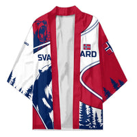 Svalbard Norway Kimono with Polar Bear Forest and Norwegian Flag - Wonder Print Shop