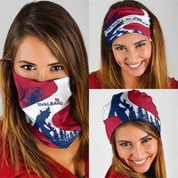 Svalbard Norway Neck Gaiter with Polar Bear Forest and Norwegian Flag - Wonder Print Shop
