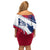 Svalbard Norway Off Shoulder Short Dress with Polar Bear Forest and Norwegian Flag - Wonder Print Shop