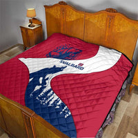 Svalbard Norway Quilt with Polar Bear Forest and Norwegian Flag - Wonder Print Shop