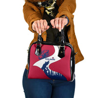 Svalbard Norway Shoulder Handbag with Polar Bear Forest and Norwegian Flag - Wonder Print Shop