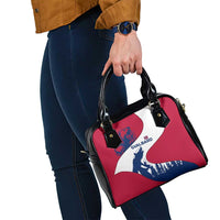 Svalbard Norway Shoulder Handbag with Polar Bear Forest and Norwegian Flag - Wonder Print Shop