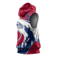 Svalbard Norway Sleeveless Hoodie with Polar Bear Forest and Norwegian Flag - Wonder Print Shop