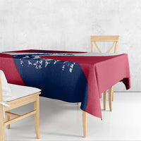 Svalbard Norway Tablecloth with Polar Bear Forest and Norwegian Flag - Wonder Print Shop