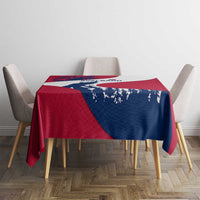 Svalbard Norway Tablecloth with Polar Bear Forest and Norwegian Flag - Wonder Print Shop