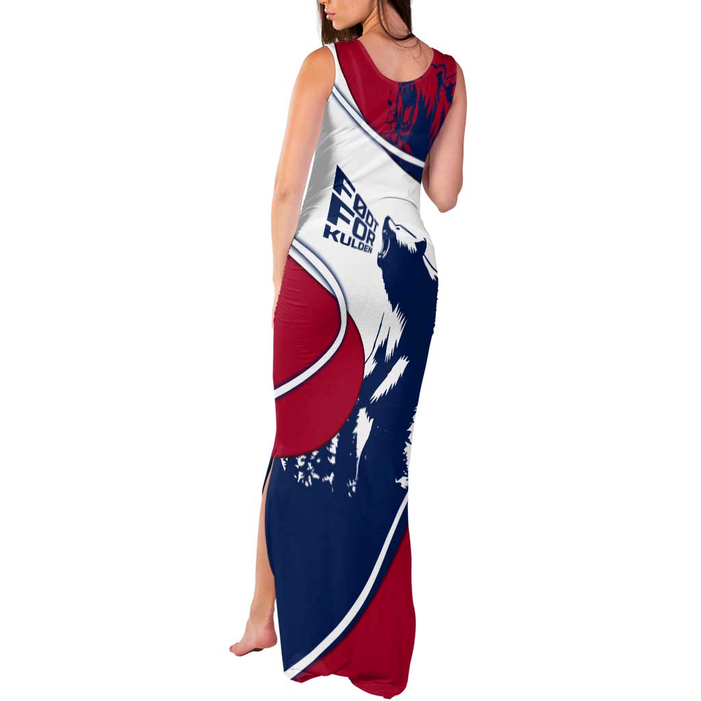 Svalbard Norway Tank Maxi Dress with Polar Bear Forest and Norwegian Flag - Wonder Print Shop