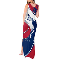 Svalbard Norway Tank Maxi Dress with Polar Bear Forest and Norwegian Flag - Wonder Print Shop