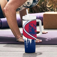 Svalbard Norway Tumbler With Handle with Polar Bear Forest and Norwegian Flag - Wonder Print Shop