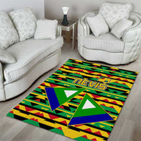 Nevis in Saint Kitts and Nevis Area Rug Geometric Pattern and Coat of Arms - Wonder Print Shop