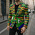 Nevis in Saint Kitts and Nevis Blazer Geometric Pattern and Coat of Arms - Wonder Print Shop