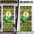 Nevis in Saint Kitts and Nevis Door Cover Geometric Pattern and Coat of Arms - Wonder Print Shop