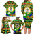 Nevis in Saint Kitts and Nevis Family Matching Long Sleeve Bodycon Dress and Hawaiian Shirt Geometric Pattern and Coat of Arms - Wonder Print Shop