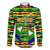 Nevis in Saint Kitts and Nevis Family Matching Puletasi and Hawaiian Shirt Geometric Pattern and Coat of Arms - Wonder Print Shop