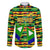 Nevis in Saint Kitts and Nevis Family Matching Short Sleeve Bodycon Dress and Hawaiian Shirt Geometric Pattern and Coat of Arms - Wonder Print Shop