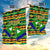 Nevis in Saint Kitts and Nevis Garden Flag Geometric Pattern and Coat of Arms - Wonder Print Shop