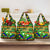Nevis in Saint Kitts and Nevis Grocery Bag Geometric Pattern and Coat of Arms - Wonder Print Shop