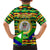 Nevis in Saint Kitts and Nevis Hawaiian Shirt Geometric Pattern and Coat of Arms - Wonder Print Shop