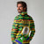 Nevis in Saint Kitts and Nevis Long Sleeve Polo Shirt Geometric Pattern and Coat of Arms - Wonder Print Shop
