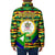 Nevis in Saint Kitts and Nevis Padded Jacket Geometric Pattern and Coat of Arms - Wonder Print Shop
