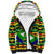 Nevis in Saint Kitts and Nevis Sherpa Hoodie Geometric Pattern and Coat of Arms - Wonder Print Shop
