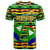 Nevis in Saint Kitts and Nevis T Shirt Geometric Pattern and Coat of Arms - Wonder Print Shop