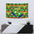 Nevis in Saint Kitts and Nevis Tapestry Geometric Pattern and Coat of Arms - Wonder Print Shop